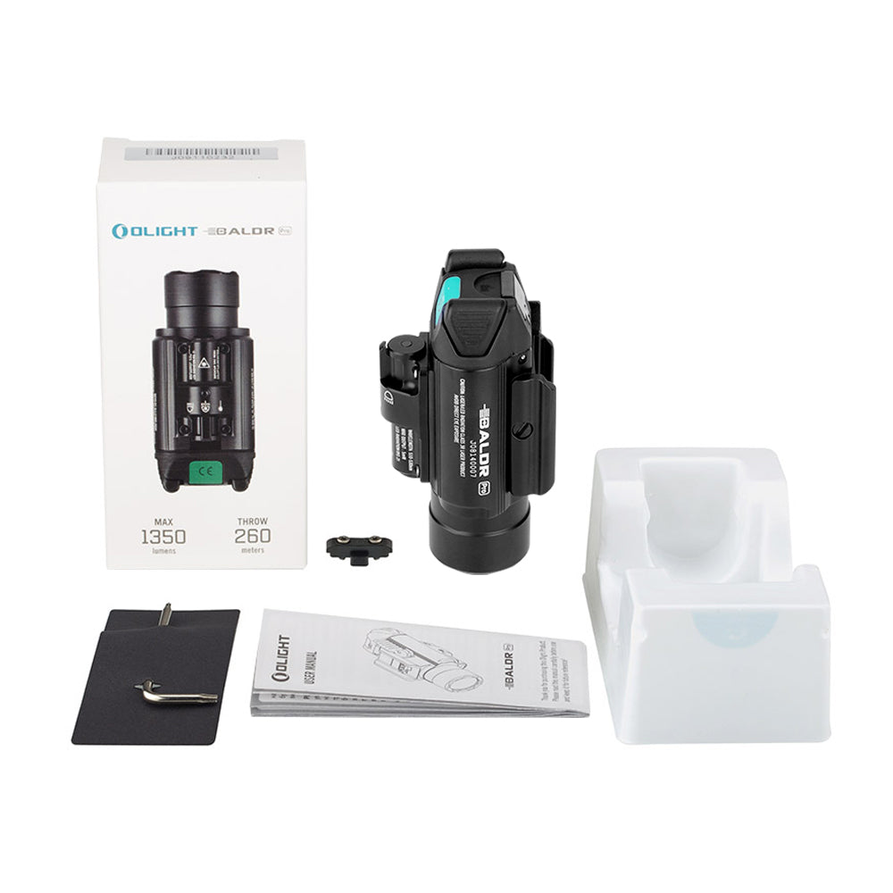 Olight Baldr Pro | Lampe Tactique Ultra Puissante Avec Laser Vert