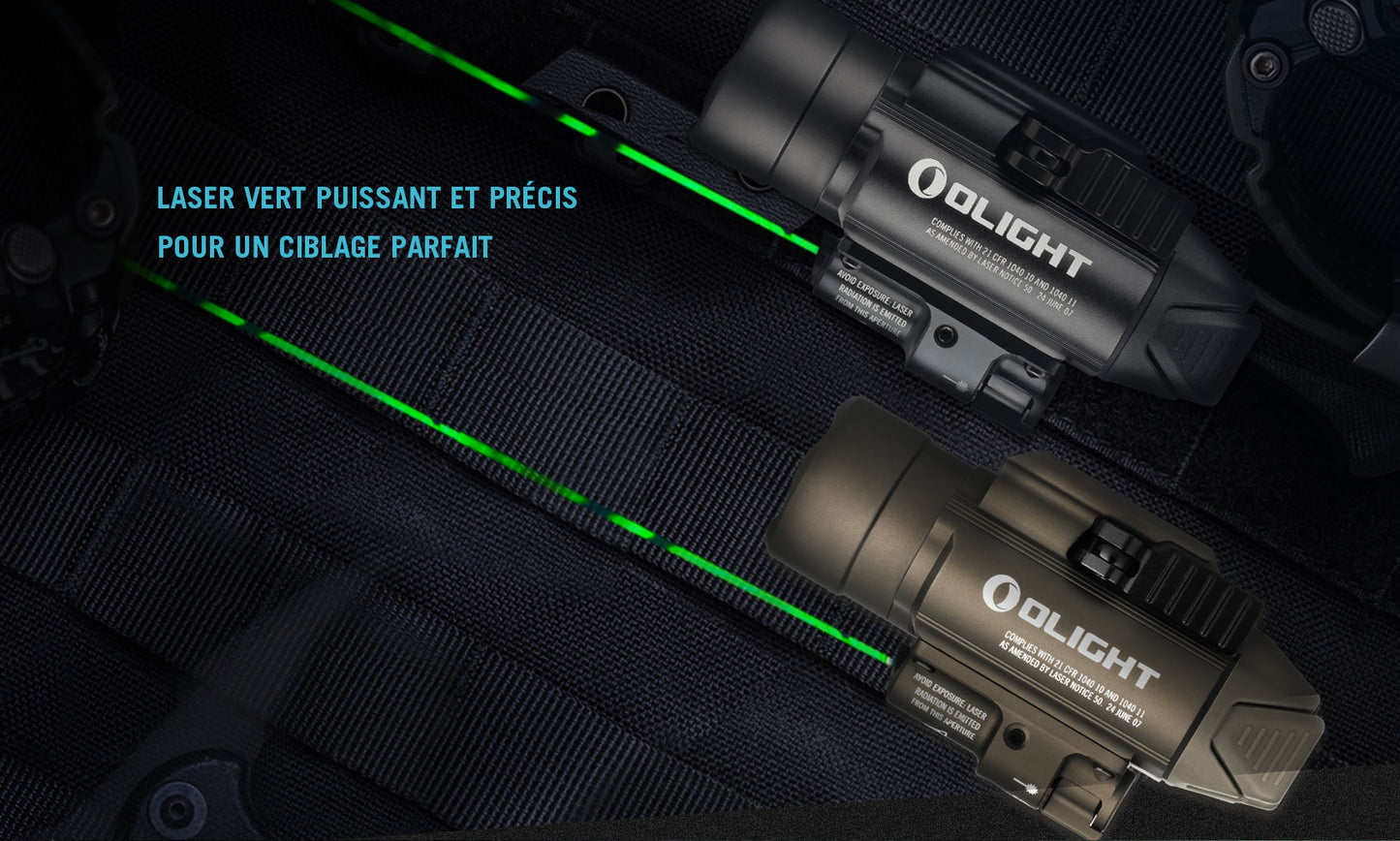 Olight Baldr Pro | Lampe Tactique Ultra Puissante Avec Laser Vert