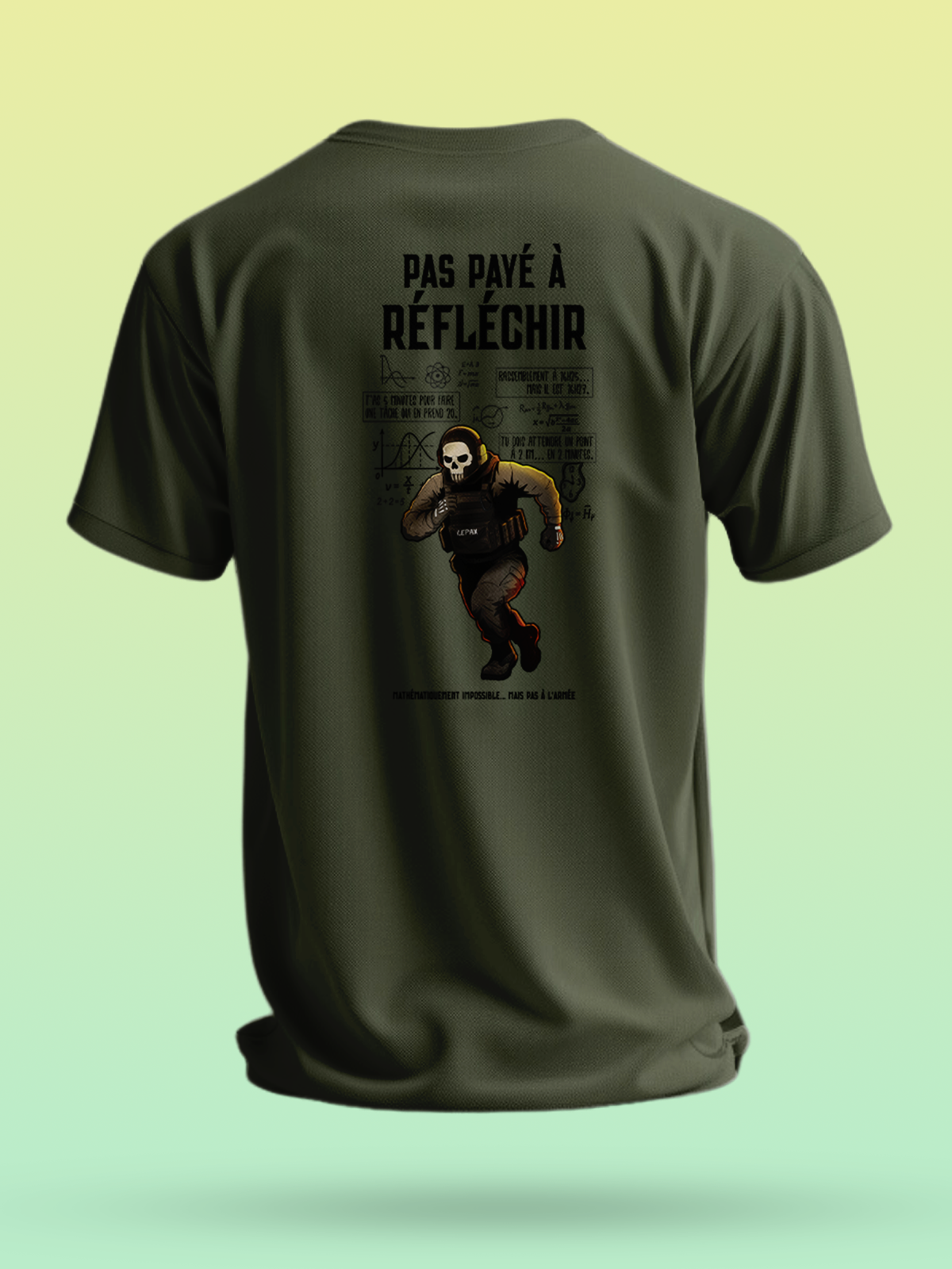 LEPAX - TSHIRT PAS PAYE À REFLECHIR