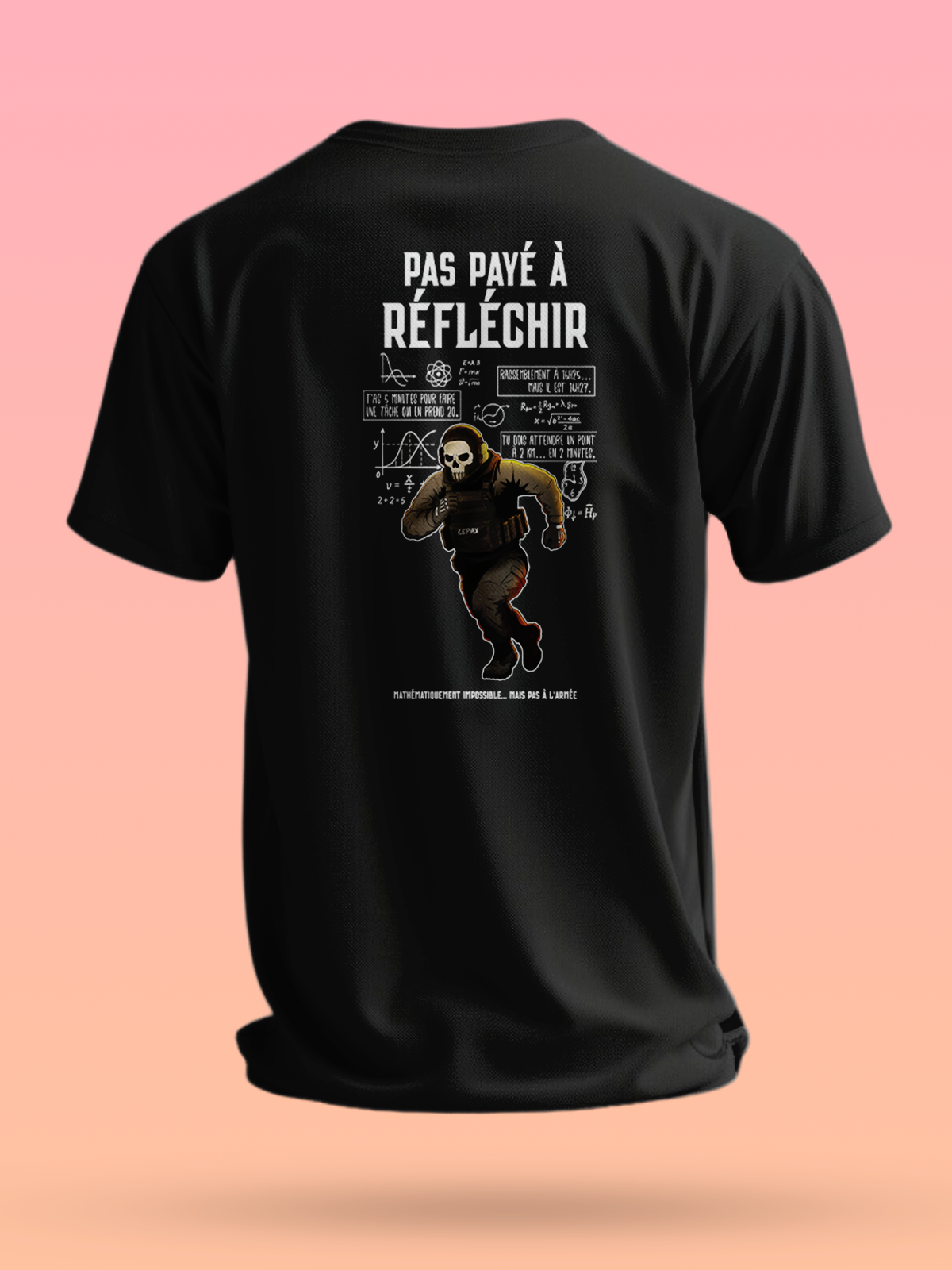 LEPAX - TSHIRT PAS PAYE À REFLECHIR