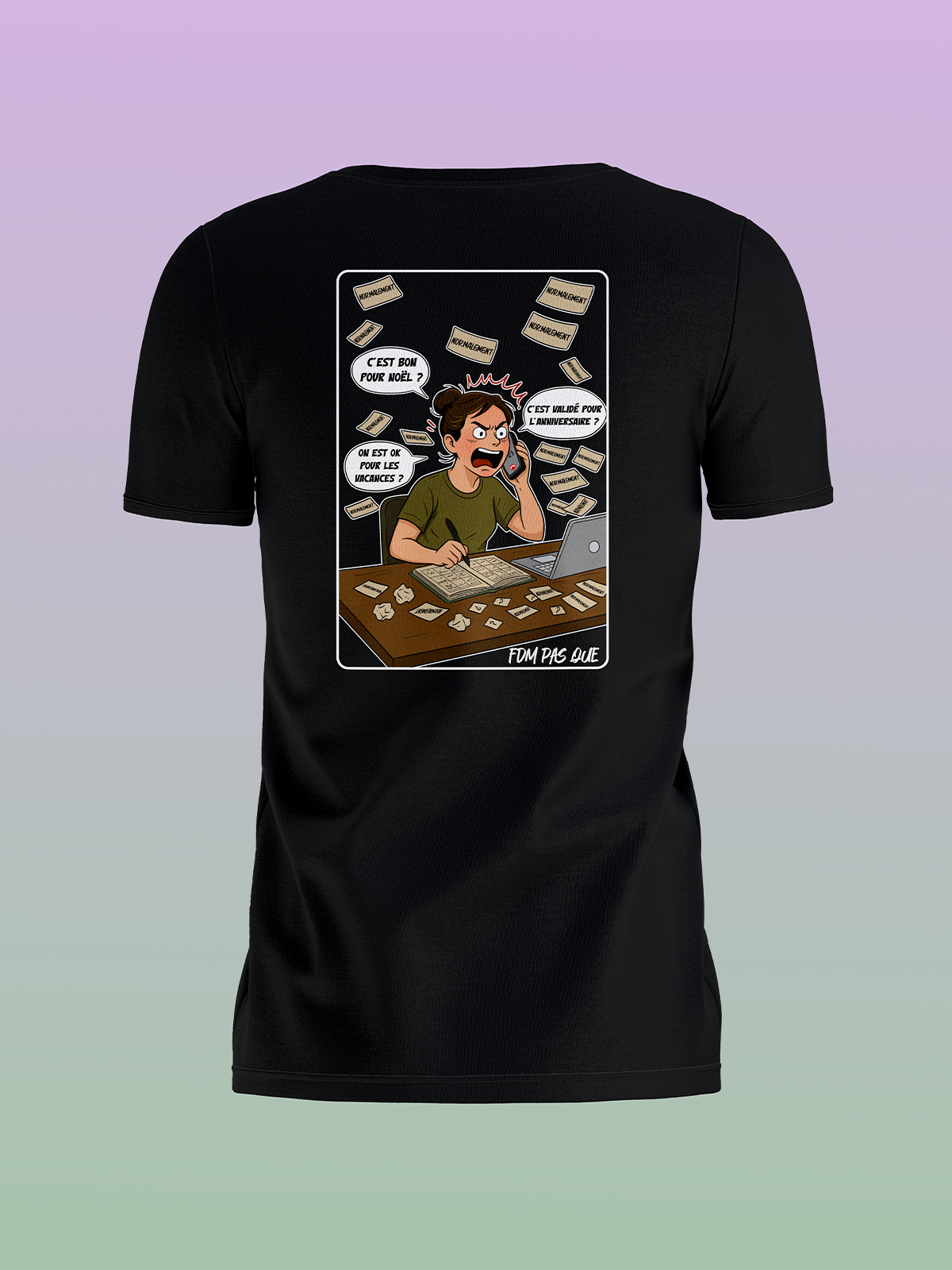 FDM pas que - TSHIRT "NORMALEMENT"