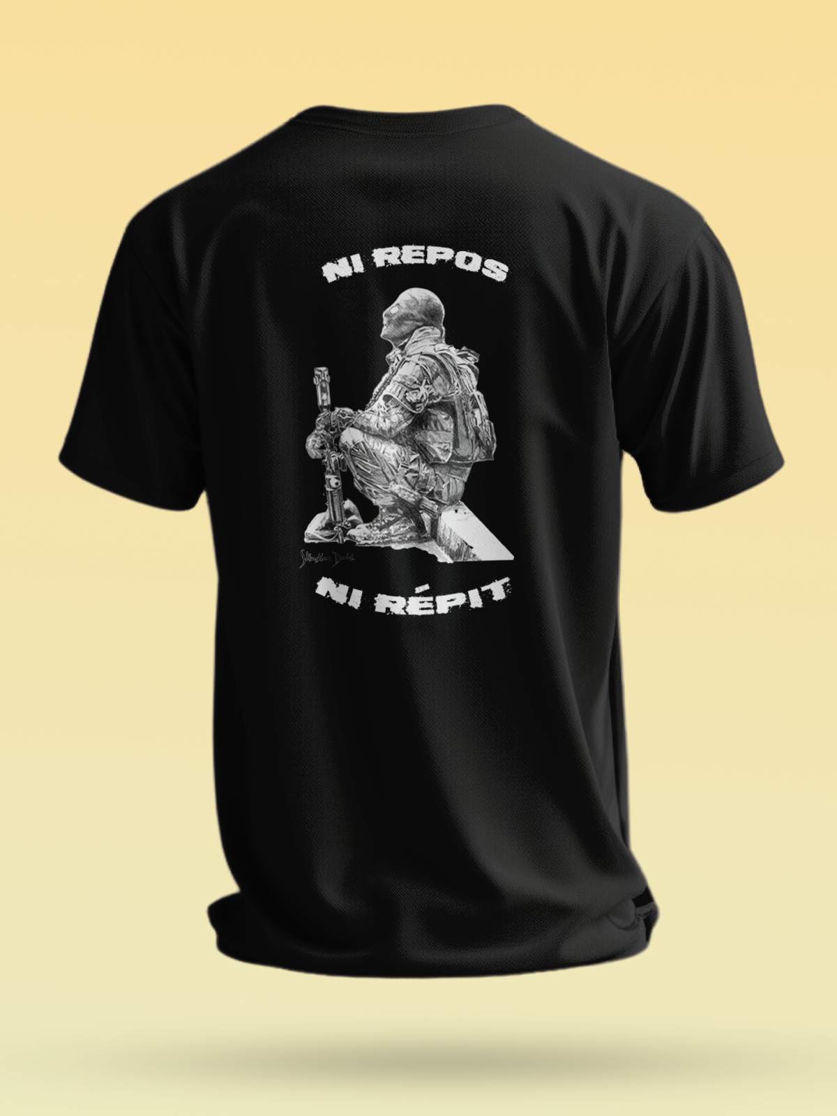 LesdessinsdeSeb/14.044 - TSHIRT NI REPOS NI RÉPIT