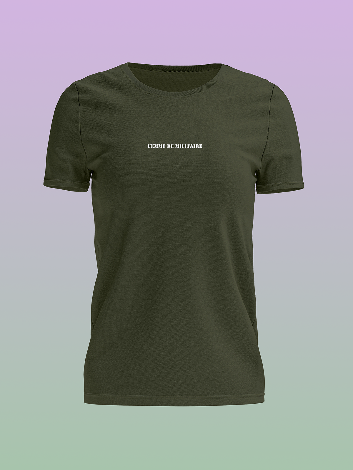 JUSTEVANE - TSHIRT FEMME DE MILITAIRE