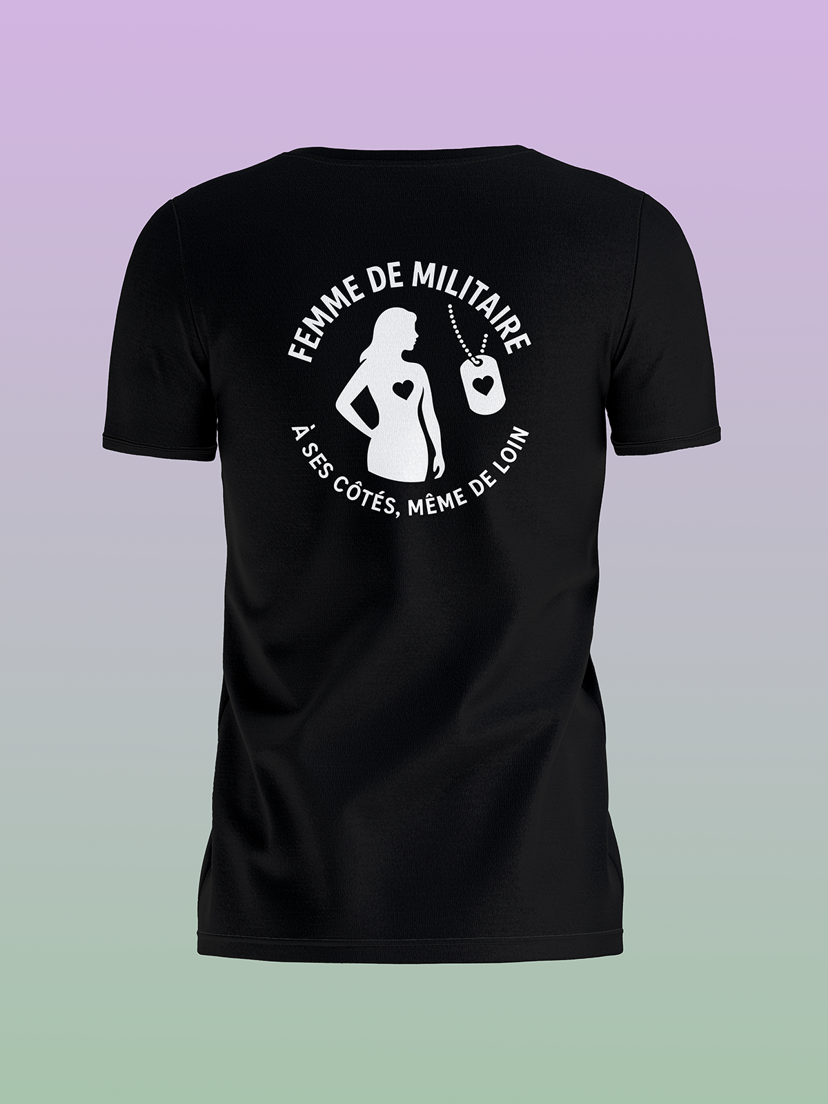 JUSTEVANE - TSHIRT FEMME DE MILITAIRE