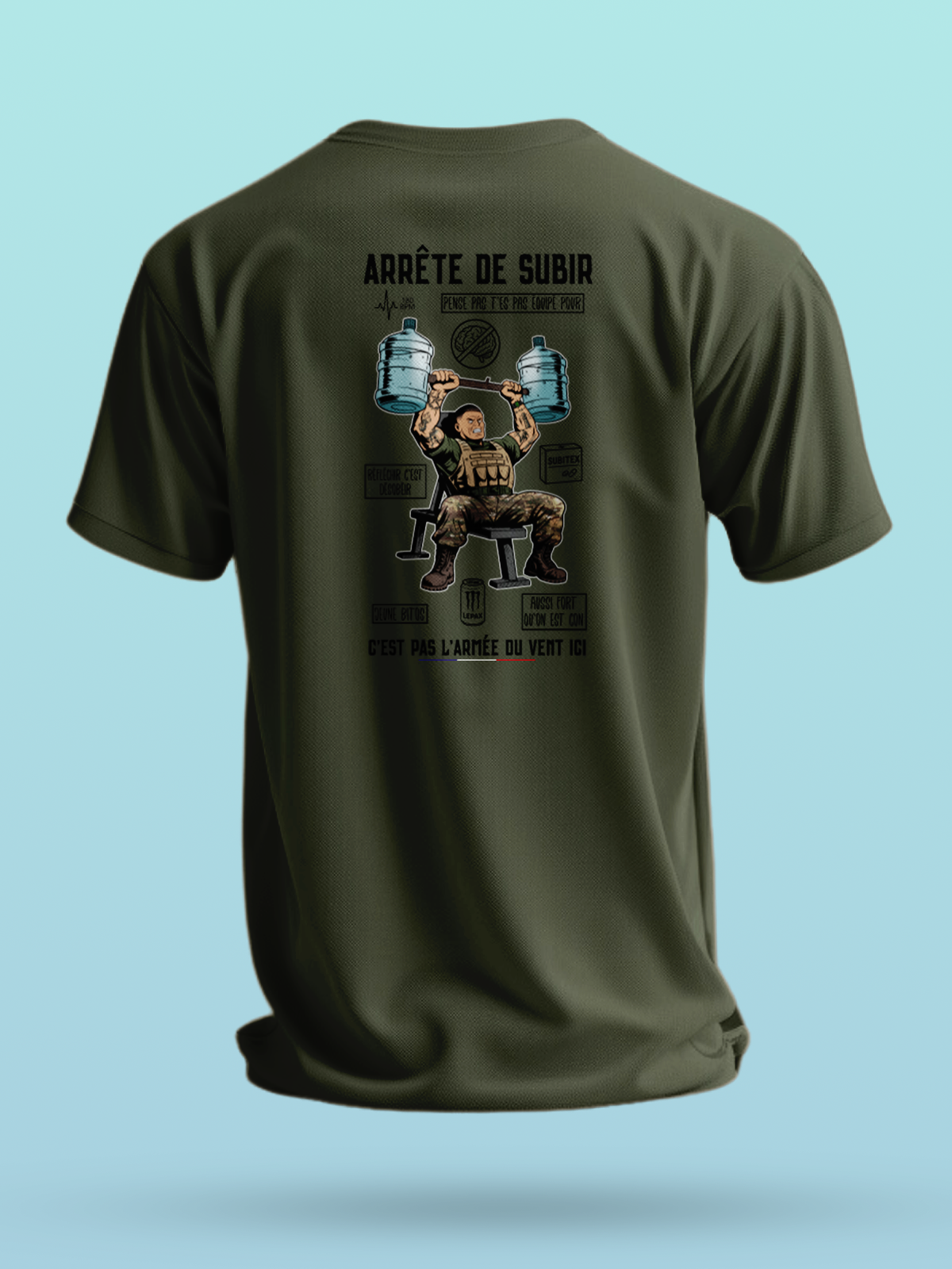 LEPAX - TSHIRT ARRÊTE DE SUBIR