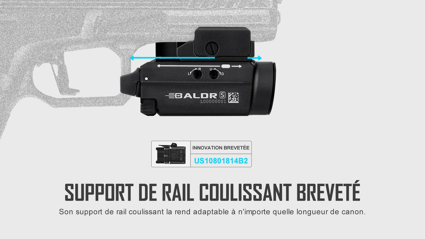 Olight Baldr S | Lampe tactique avec laser vert
