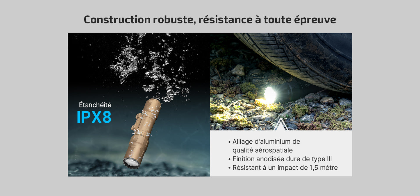 Olight Odin S | Lampe tactique 1500 lumens