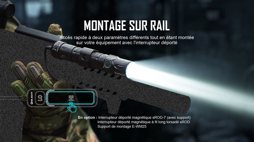 Olight Warrior 3S | Lampe Tactique Stroboscopique Puissante