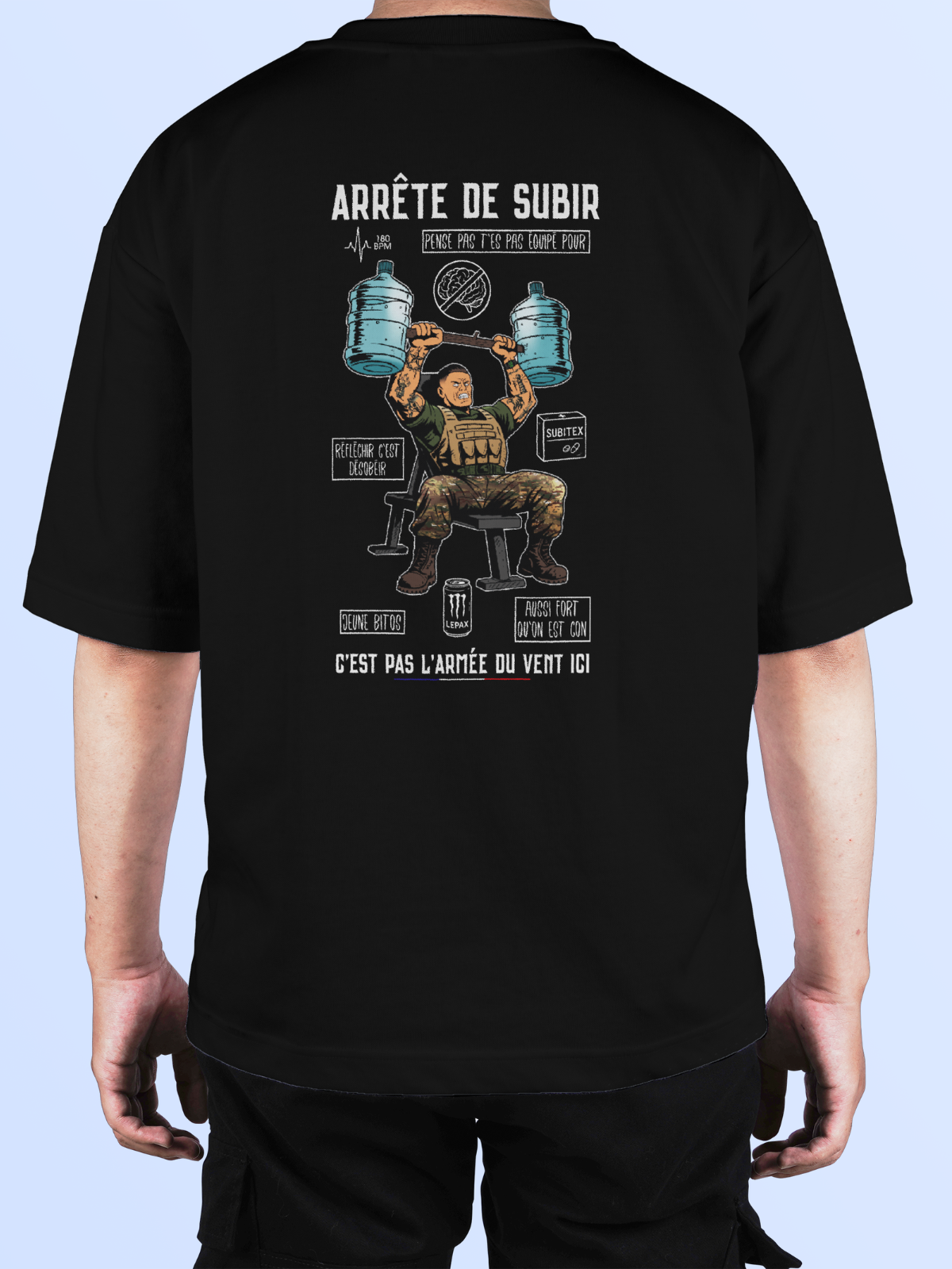 TSHIRT ARRÊTE DE SUBIR - LEPAX