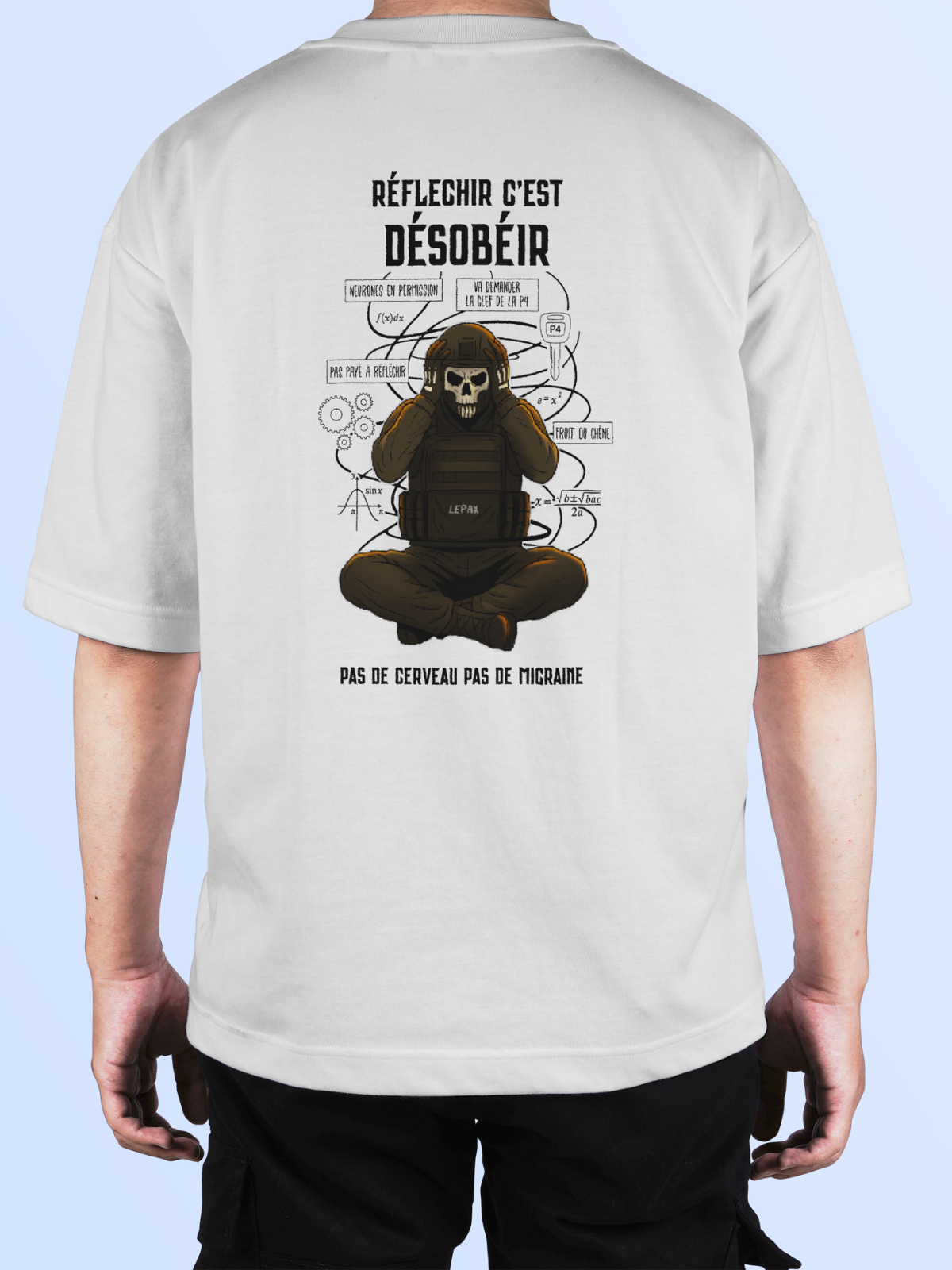 TSHIRT RÉFLÉCHIR C’EST DÉSOBÉIR - LEPAX