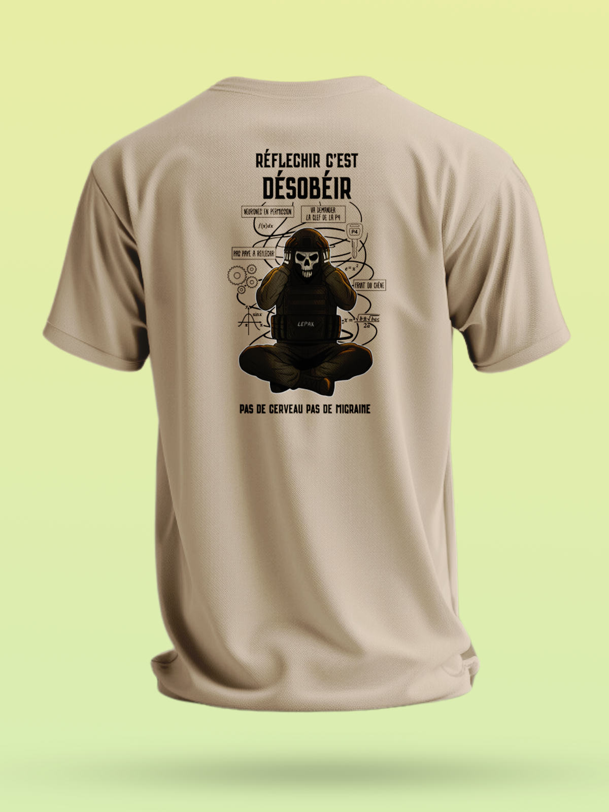 TSHIRT RÉFLÉCHIR C’EST DÉSOBÉIR - LEPAX