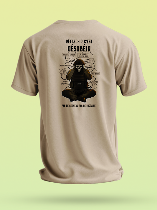 TSHIRT RÉFLÉCHIR C’EST DÉSOBÉIR - LEPAX