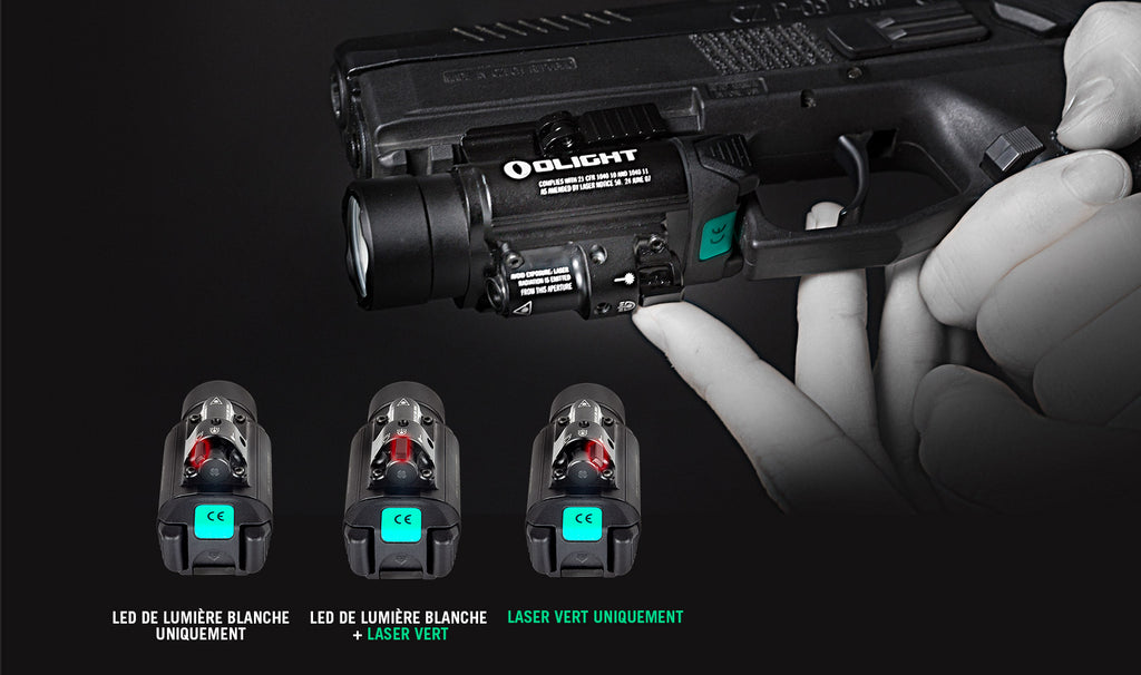 Olight Baldr Pro | Lampe Tactique Ultra Puissante Avec Laser Vert