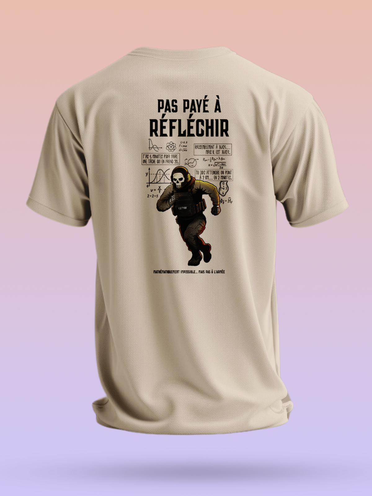 TSHIRT PAS PAYE À REFLECHIR - LEPAX