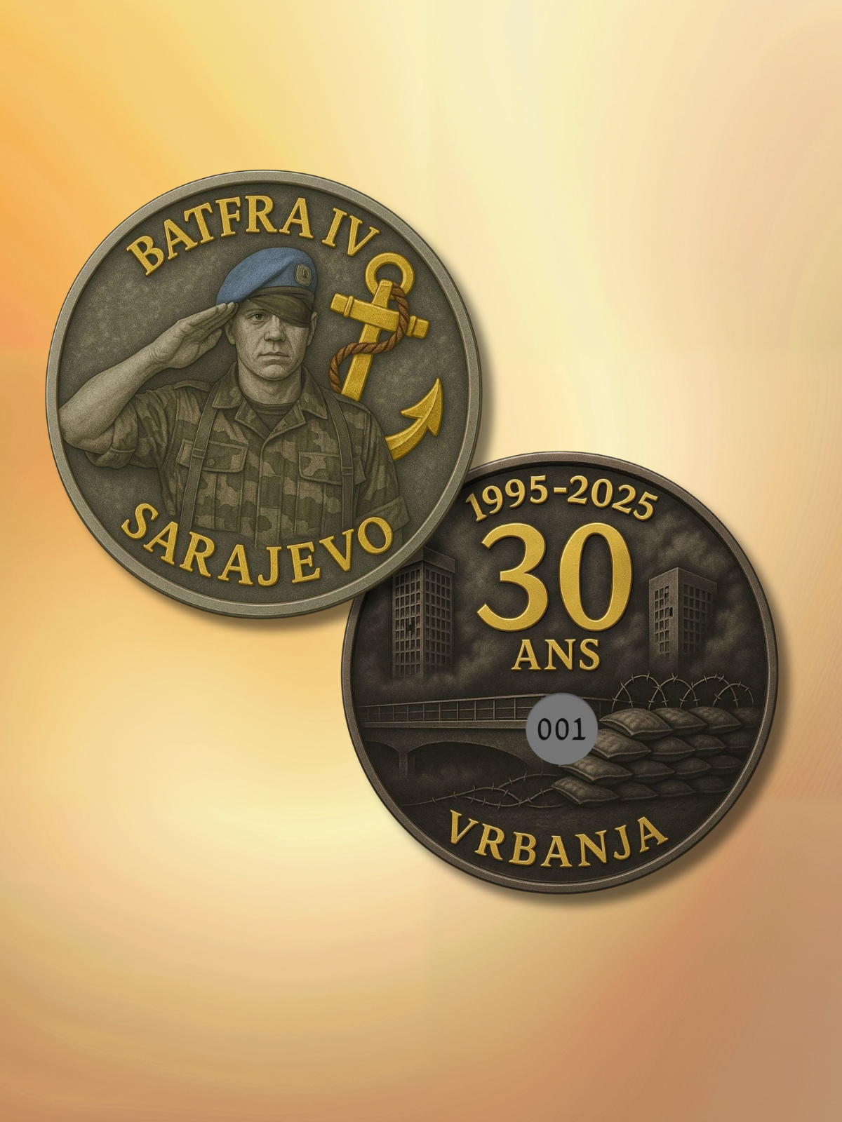 COINS NUMÉROTÉS 30 ANS VRBANJA