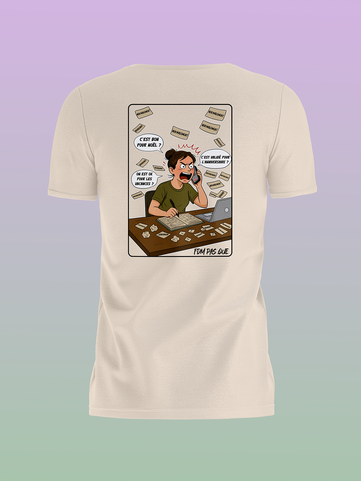 FDM pas que - TSHIRT "NORMALEMENT"