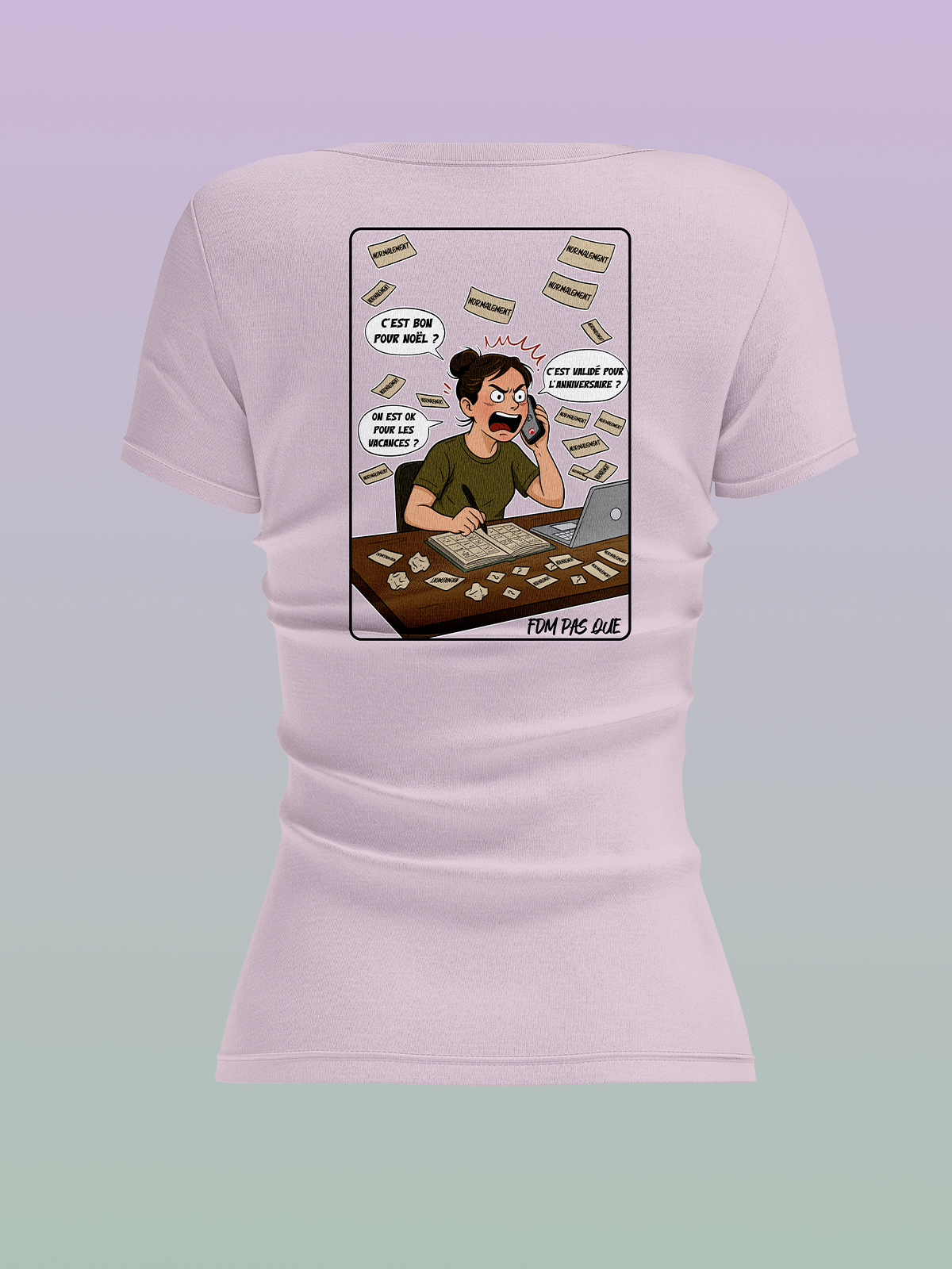 FDM pas que - TSHIRT "NORMALEMENT"