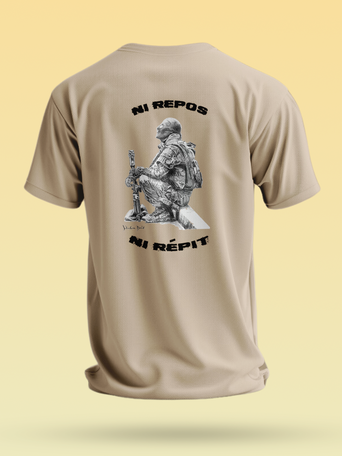 LesdessinsdeSeb/14.044 - TSHIRT NI REPOS NI RÉPIT