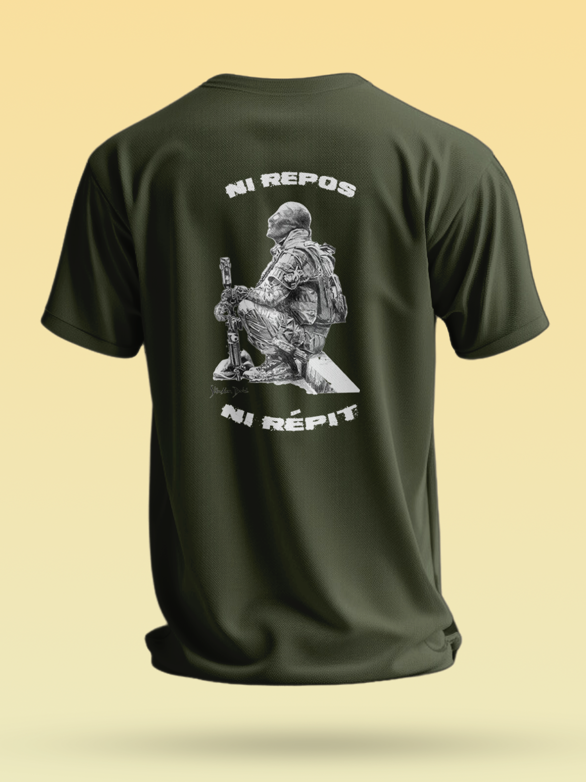 LesdessinsdeSeb/14.044 - TSHIRT NI REPOS NI RÉPIT