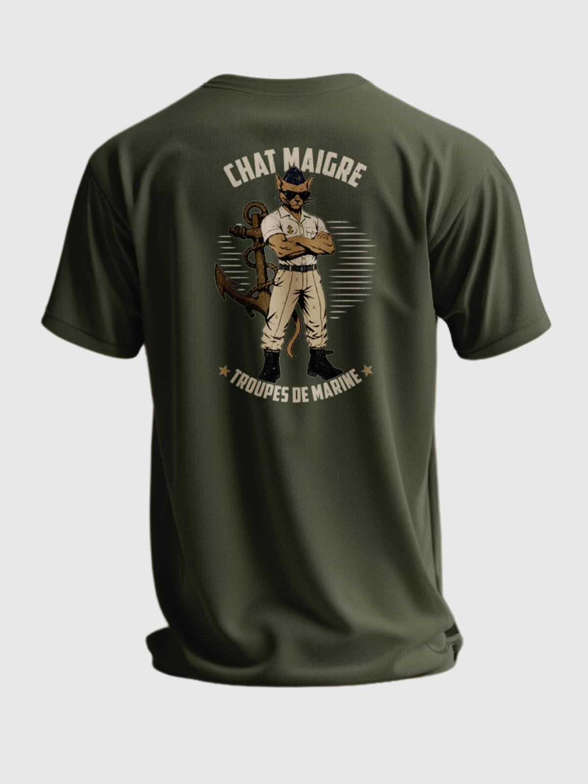 CHAT MAIGRE TROUPE DE MARINES