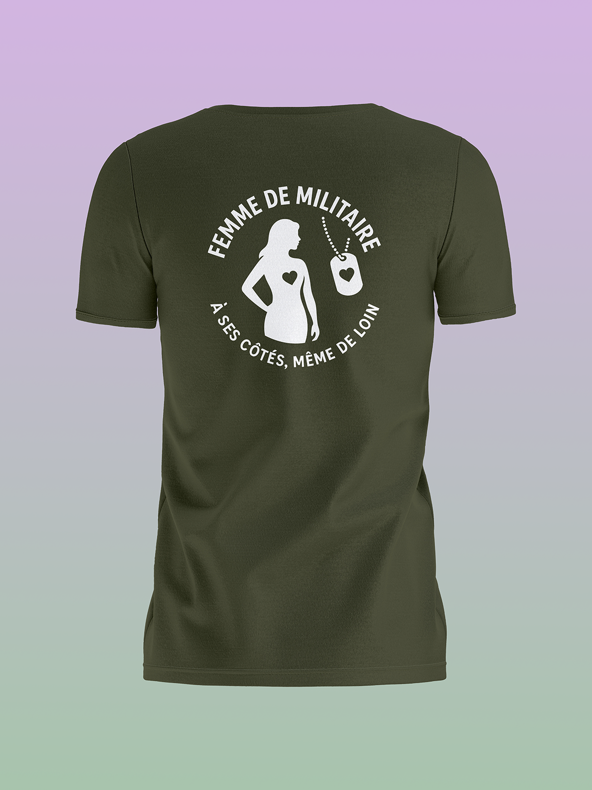 JUSTEVANE - TSHIRT FEMME DE MILITAIRE