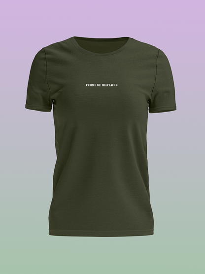 JUSTEVANE - TSHIRT FEMME DE MILITAIRE