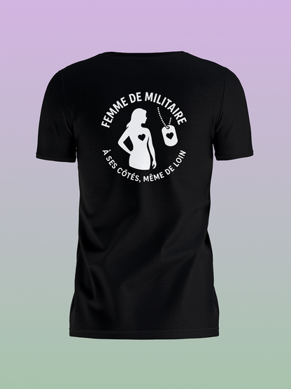 JUSTEVANE - TSHIRT FEMME DE MILITAIRE