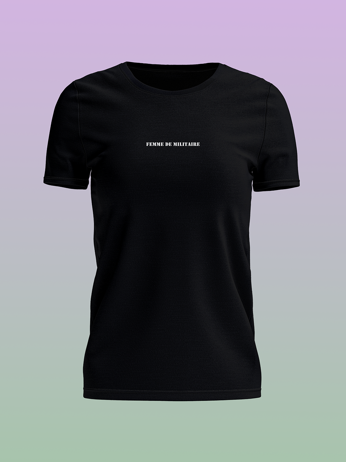 JUSTEVANE - TSHIRT FEMME DE MILITAIRE