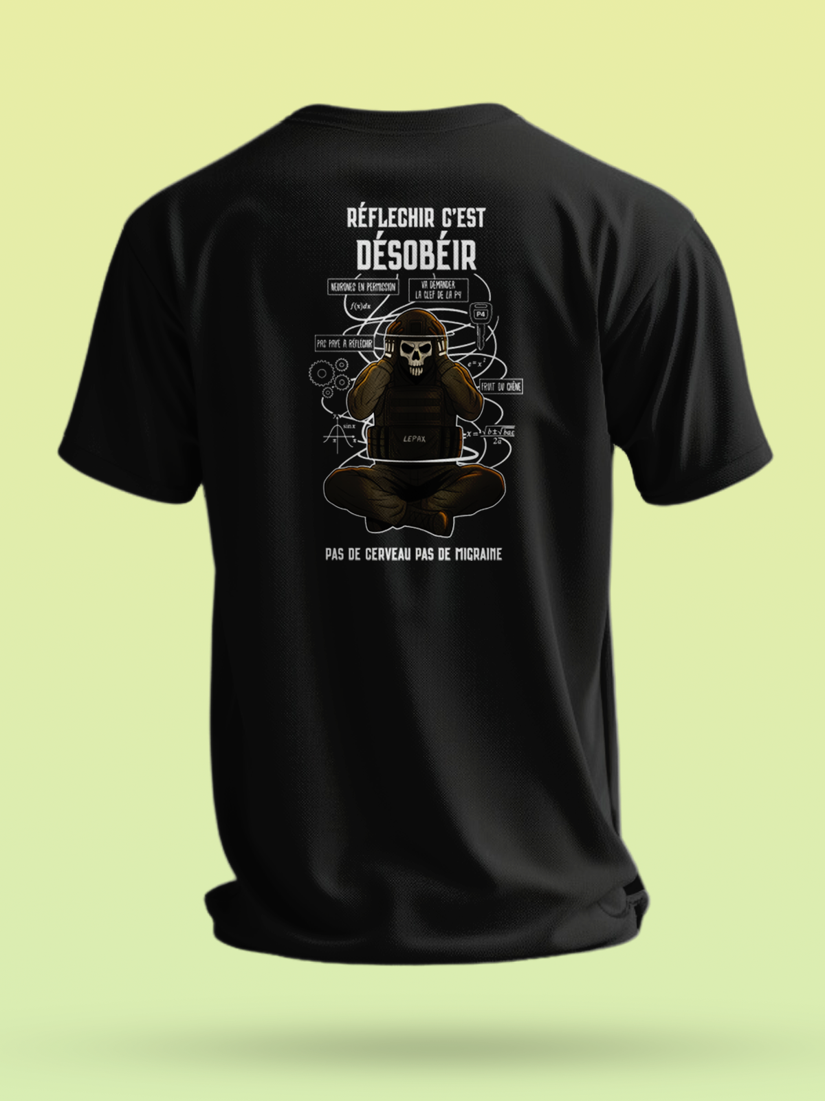 TSHIRT RÉFLÉCHIR C’EST DÉSOBÉIR - LEPAX