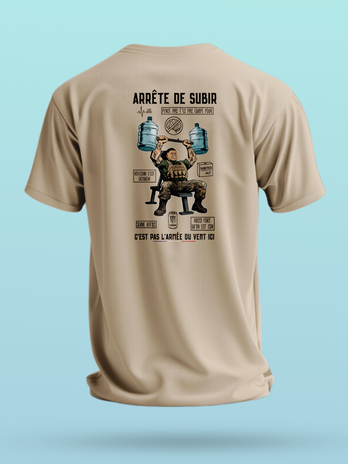 TSHIRT ARRÊTE DE SUBIR - LEPAX