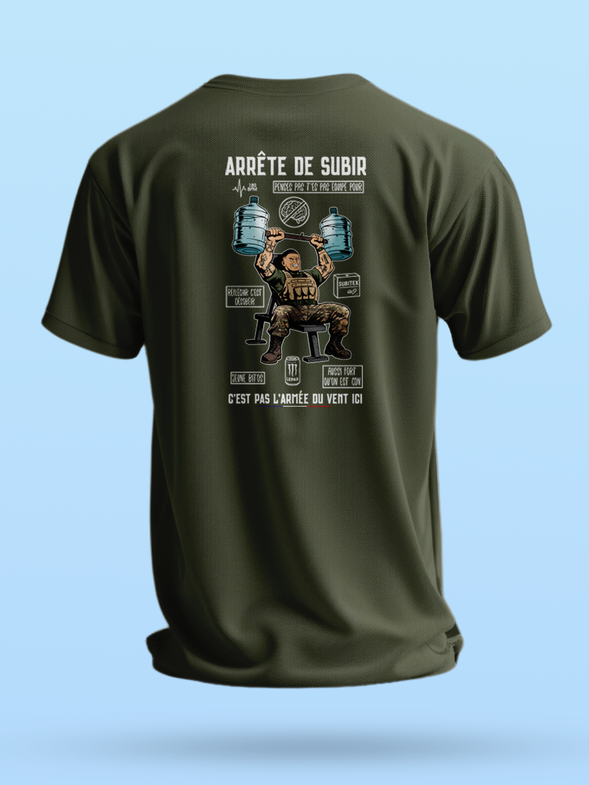 TSHIRT ARRÊTE DE SUBIR - LEPAX