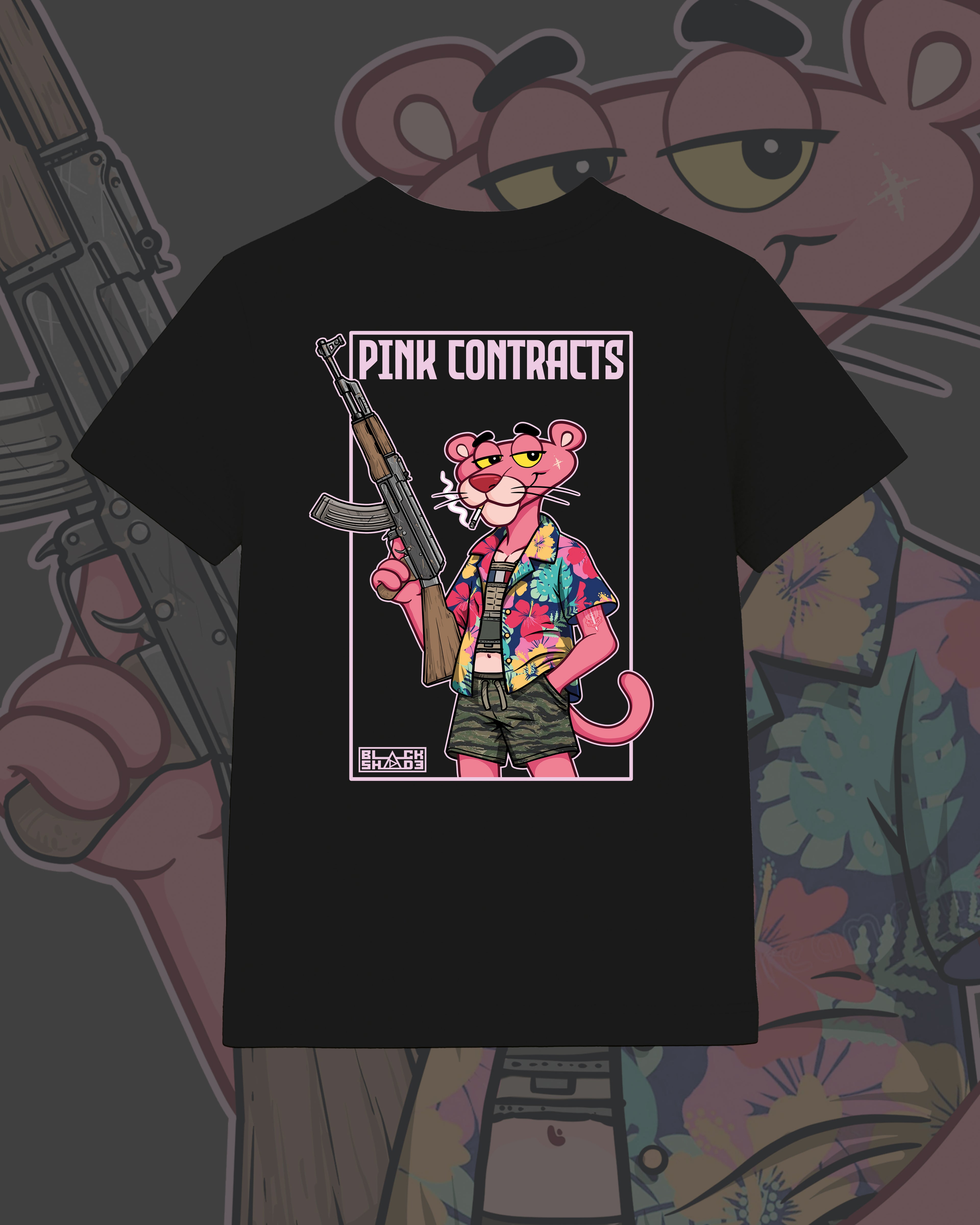 TSHIRT - PINK CONTRACTS
