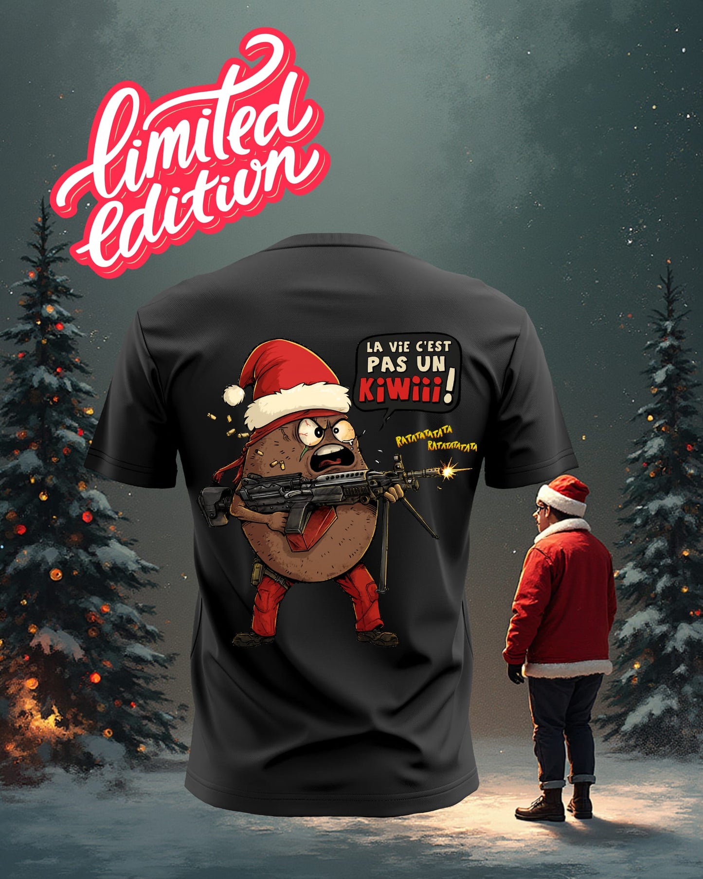 TSHIRT KIWI PERE NOËL - CHEF PEPER