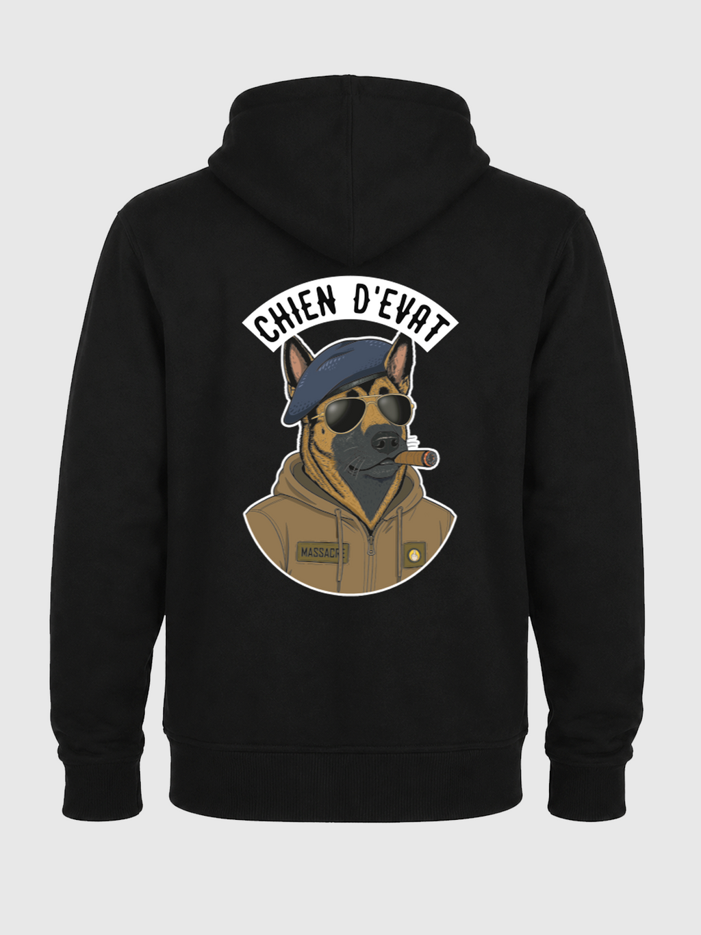 CHIEN D'EVAT - SWEAT ZIPPE