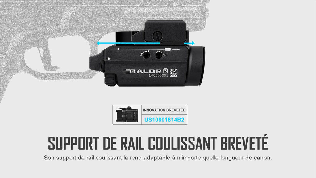 Olight Baldr S | Lampe tactique avec laser vert