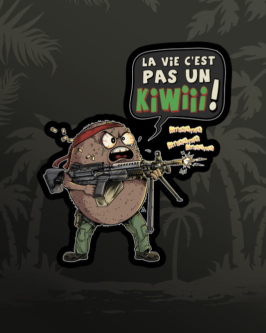 CHEF PEPER / STICKER "La vie c'est pas un kiwiii !"