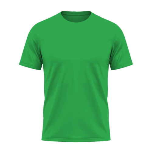 textile-t-shirt-polyester — tshirt-polyester-kelly-green-face