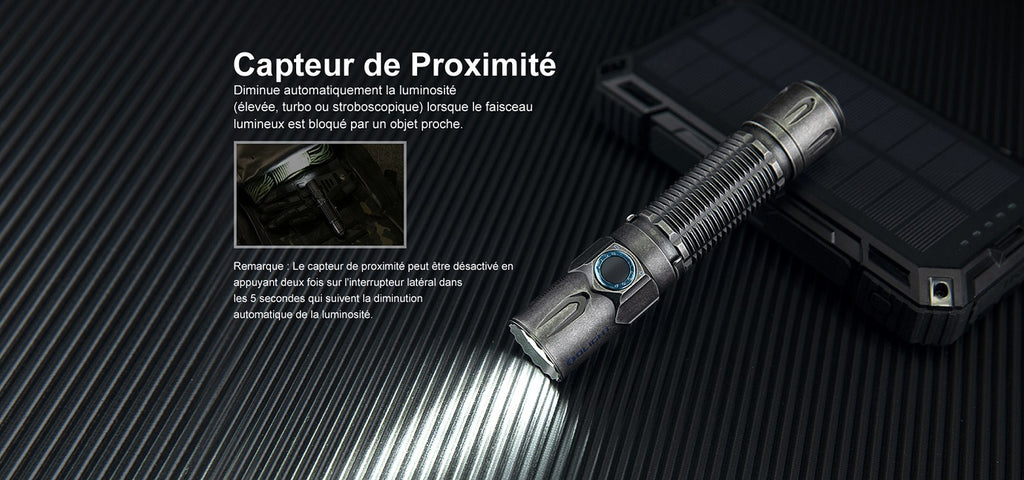 Olight Warrior 3S | Lampe Tactique Stroboscopique Puissante